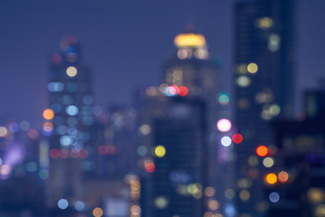 lighr of bokeh cityscape background