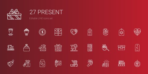 present icons set