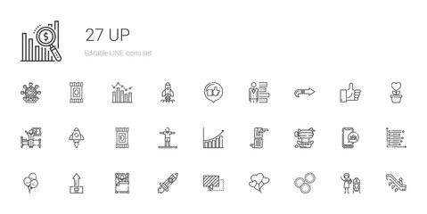 up icons set