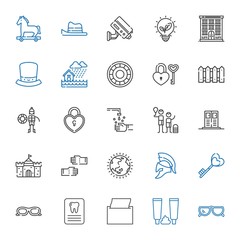 protection icons set