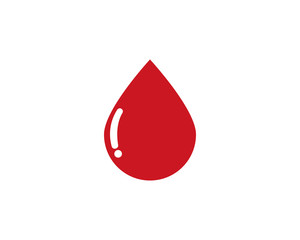 Fototapeta premium Blood Logo vector icon illustration