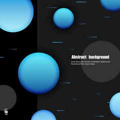 Abstract modern background with textured circles. Eps10 Vector illustration