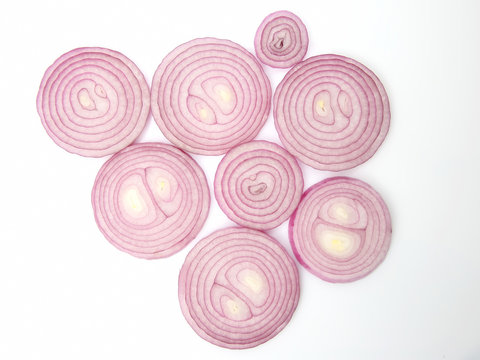 The cut part of the onion for the salad