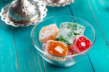 Turkish delight close up