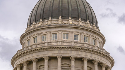 Dome of the iconic Utah State Capitol Building