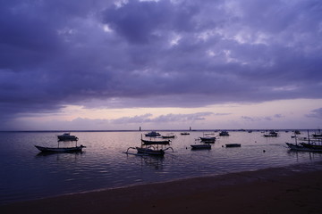 boats that lean on the beach