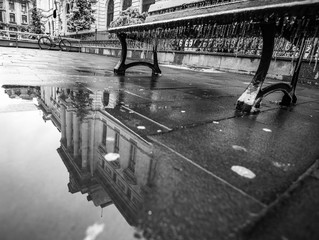 Fototapeta premium old city after rain