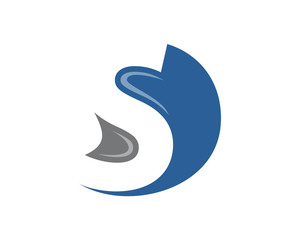 SD letter logo template 2