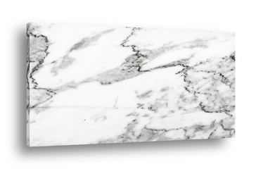 Marble panel isolated on white background.