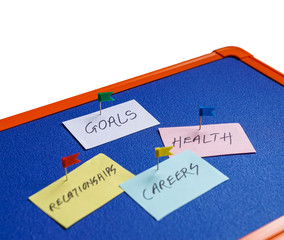 Goals in careers, health and relationships