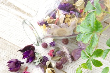 紫系のポプリ　雑貨