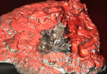 incredible landscape of molten metal