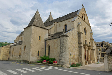Fototapeta na wymiar Collégiale Notre-Dame-de-la-Carce, Marvejols, Lozère, Occitanie, France