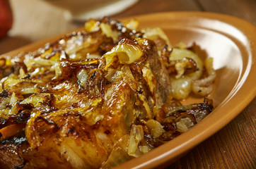 Caramelized Onion Smothered Pork Chops