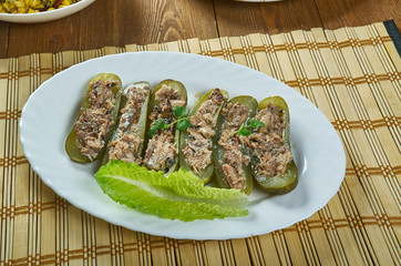 Tuna Salad Pickle Boats