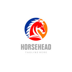 Colorful Horse Logo Vector Template