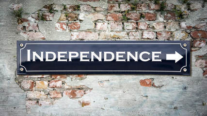 Sign 390 - Independence