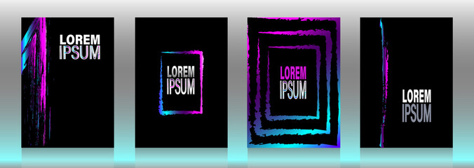 A set of backgrounds / covers / templates / design ideas for books, magazines, catalogs, postcards, flyers, posters, banners, brochures and more. A4, 300dpi, vector graphics.
