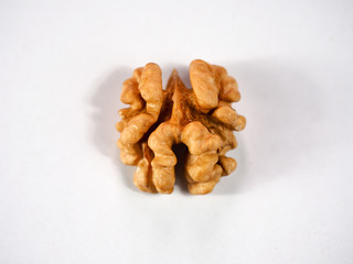 Walnut on a white background.