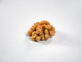 Walnut on a white background.