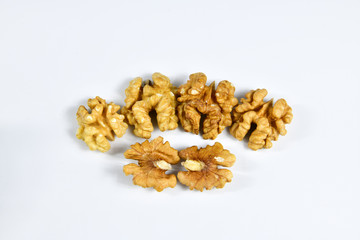 Walnut on a white background.