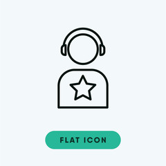 Listener vector icon