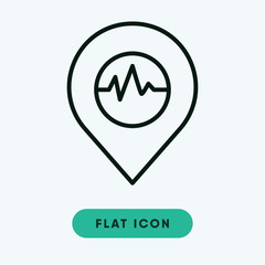 Earthquake vector icon