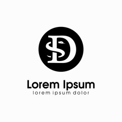 D S Letter logo