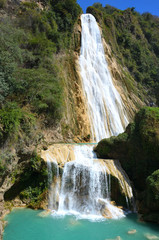 Obraz premium El Chiflon Waterfalls in Chiapas, Mexico