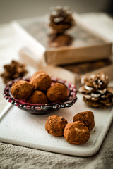 handmade chocolate truffle beautifully packaged