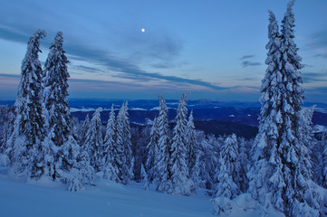 Zima w górach, Jaworzyna Krynicka