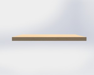 Wood floor for placing objects on white background illustration 3d  