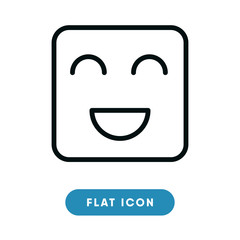 Laughing vector icon