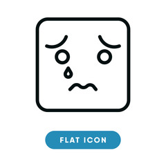 Sad vector icon