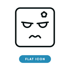Angry vector icon