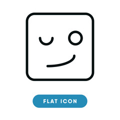 Wink vector icon