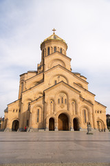 Fototapeta na wymiar Georgia Tbilisi.view from the Holy Trinity Church.