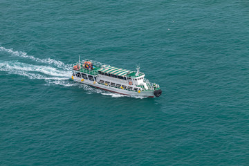 Small passenger ship goes in Busan