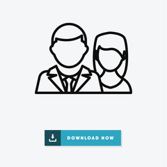 Couple vector icon
