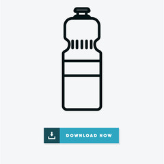 Water bottle vector icon