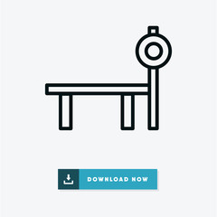  Bench vector icon