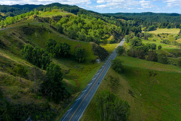 Country Road leading off into distance 