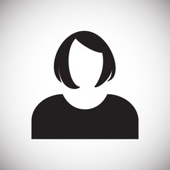 Profile icon on white background for graphic and web design, Modern simple vector sign. Internet concept. Trendy symbol for website design web button or mobile app