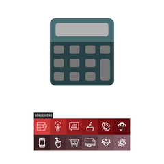 Calculator vector icon