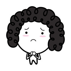 Cartoon Character pleading and begging