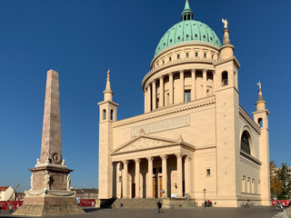 Potsdam Alter Markt Stadtschloß und Nikolaikirche