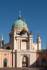 Fototapeta na wymiar Potsdam die Kuppel der Nikolaikirche