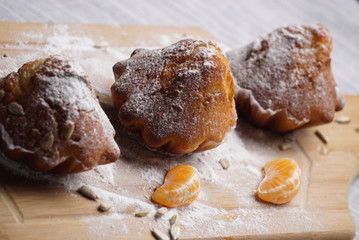 hot cross buns with sesame and poppy seeds