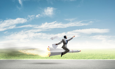 Business success and targets achievement concept.