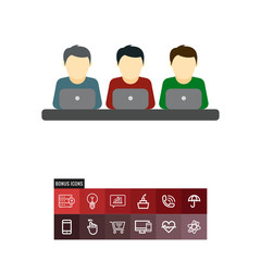 Employees vector icon